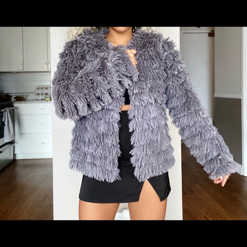 Women's Coat Casual Lapel Fleece Fuzzy Faux Shearling Zipper Coat Outwear Jacket